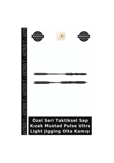 Özel Seri Taktiksel Sap Kızak Mustad Pulse Ultra Light Jigging Olta Kamışı 192cm / 170g