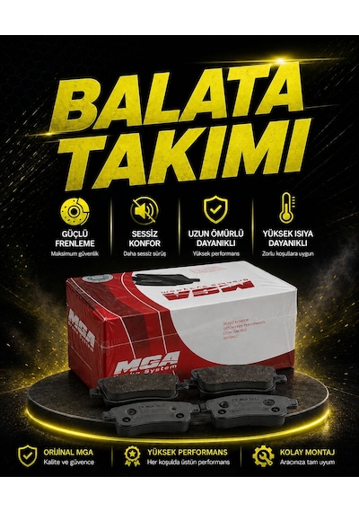 Mga Hyundai İ20 Arka Fren Balata Takımı 2014-2019