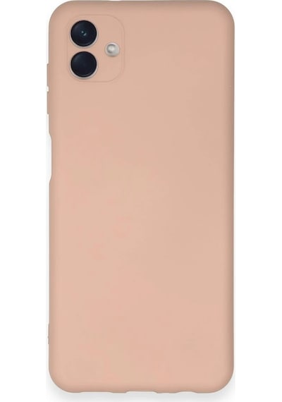 Ilkeshop Newface Samsung Galaxy Uyumlu A04 Kılıf Nano İçi Kadife Silikon - Pudra