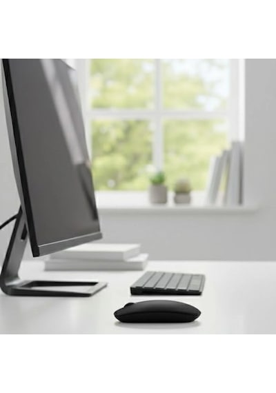 Siyah Renkli Ergonomik Sessiz Kablosuz Mouse Usb Alıcılı, Ofis Ve Oyun İçin Konforlu Bilgisayar Fa Diğer