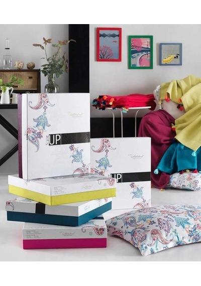 İyi Geceler İstanbul Up Style Tek Kişilik Mürdüm Pike Takımı Mürdüm