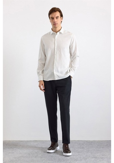 Süvari Siyah Slim Klasik Yaka Casual Gömlek Sgm1008400001-s09