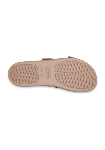 Crocs 207431 Brooklyn Buckle Lowwdg Çift Bantli Karamel Kadın Terlik Karamel
