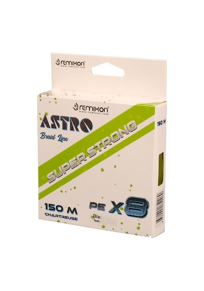 Remixon Astro 8x 150m Chartreuse İp Misina 0.22 Mm / 27lb-12.3 Kg 0.22 Mm / 27lb-12.3 Kg