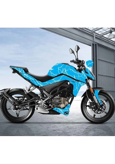 Cf Moto 250 Nk Şimşek Parçalı Kaplama Folyo Tasarım2