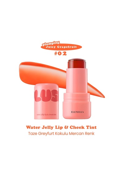 Elensilia Plush Jelly Yanak Ve Dudak Renklendirici Jel Tint Elensilia Plush Blush And Lip 02 Juicy Grapefruit