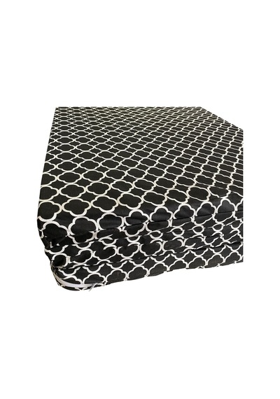 Viphomeconcept Tek Kişilik Katlanır Yer Yatağı Sünger Yatak Kara Çatı 80X180 Cm