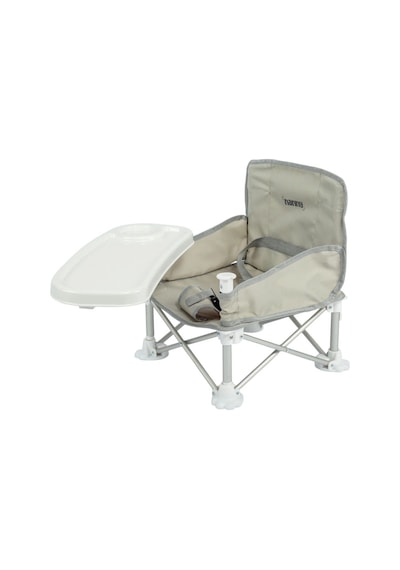 FUNKY CHAIRS Deluxe Portatif Katlanabilir Mama Sandalyesi Açık Gri