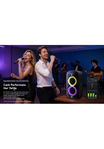 Oraimo Bluetooth Karaoke Hoparlör Obs-982 Speed Black