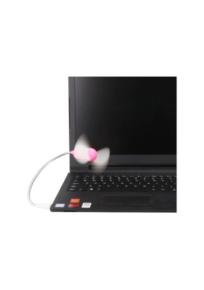 Esnek Mini Usb Vantilatör Serinletici Fan - Laptop Ve Powerbank Uyumlu Taşınabilir Sessiz Soğutucu Pembe