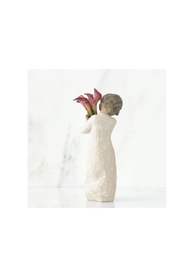 Bloom Dekoratif Biblo, El Yapımı Reçine Heykel, Çiçek Temalı, 14 Cm Yükseklik, Özel Kutulu Diğer