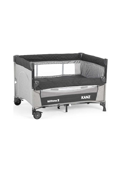 Kanz WithMe II Ara Katlı Anne Yanı Park Yatak Siyah 70 x 110
