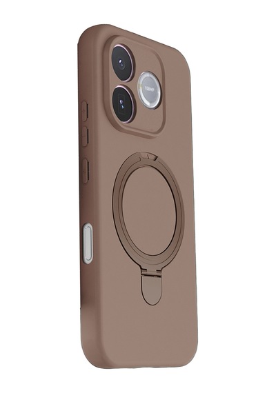 Newface - 574 - Huawei Honor 600 Lite Regal Magsafe Standlı Kapak - - Spt-gld - Çöl Titanyum