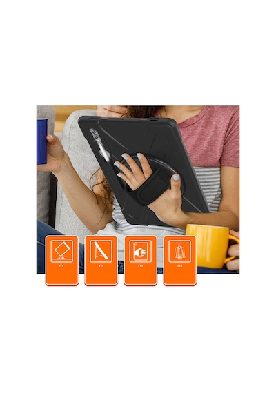 Xiaomi Pad 6 Kılıf Maksimum Korumalı Askılı El Tutamaçlı Kılıf Arka Kapak