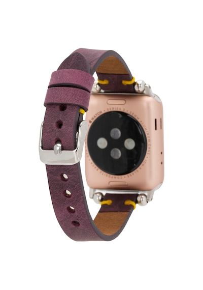 Bloomband Signature Mulberry Bloom Leather Apple Uyumlu Watch Band - 44/45/46/49mm