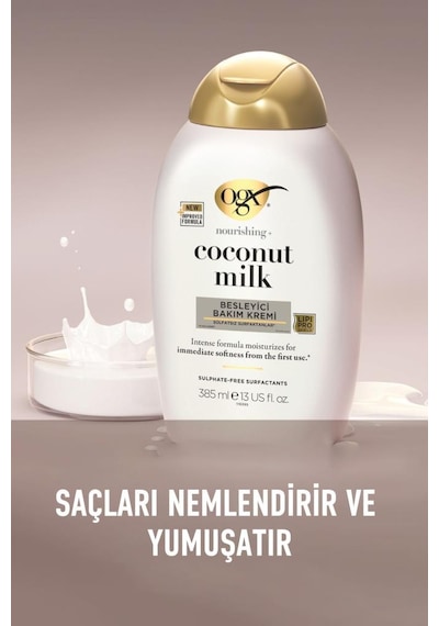 Organix Coconut Milk Besleyici Saç Bakim Kremi 385 Ml