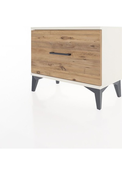 Arges Komodin Tek Çekmeceli 60x30x48 Aytaşı-çam Krem