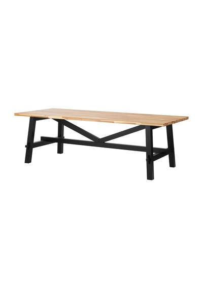 Yemek Masası, Akasya, 6-8 Kişilik, 235x100 Cm Siyah Yemek Masası, Akasya, 6-8 Kişilik, 235x100 Cm Siyah
