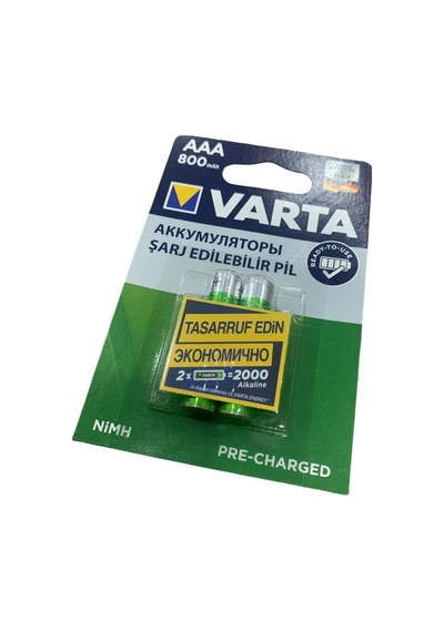 1 Kart 2 Adet - 800 Miliamper Aaa Şarjlı Ince Pil 2li Paket Şarzlı Pil Şarj Edilir Sku: Zeusstk98de73b4c6