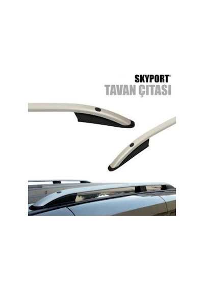 Peugeot Expert 2006 - 2016 Uzun Üst Tavan Çıtası Gri