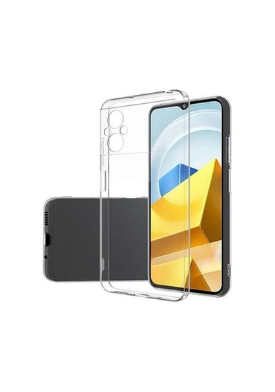 Xiaomi Poco M5 İle Uyumlu Kılıf Şeffaf Kamera Korumalı Esnek Silikon Telefon Kılıfı Kapak