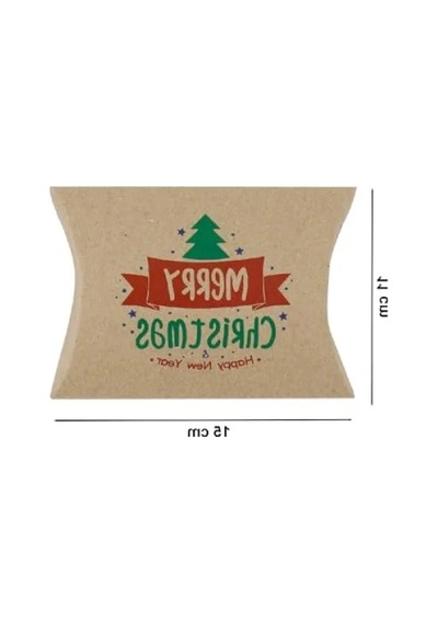 Yılbaşı Temalı 11x15 Cm Yastık Hediye Kutusu Seti 5'li