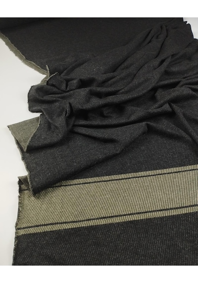 Siyah Üzeri Haki Geçişli Pano Jakarlı Örme Kumaş En 145 Cm X Boy 330 Cm -9665 Renkli