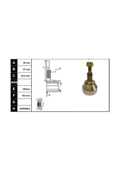 ECOFIX KRL1478ECF Aks Kafası T5 1,9 TDI Crafter 2,5 TDI 03-