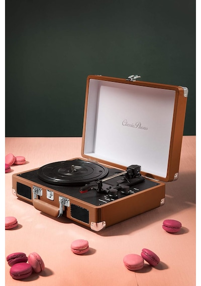 Classic Phono Tt-10bn, Hoparlörlü Pikap, Kahverengi Standart