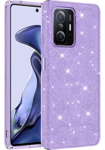 Xiaomi Mi 11t Pro 5g Kılıf Zore Shining Silikon Mor