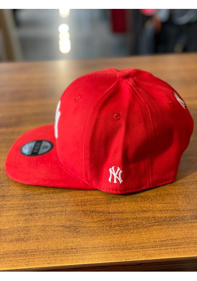 Hamze Ny Yankees Unisex Pamuklu Hiphop Snapback Rapper Basket Cap Şapka Beyaz - Lacivert