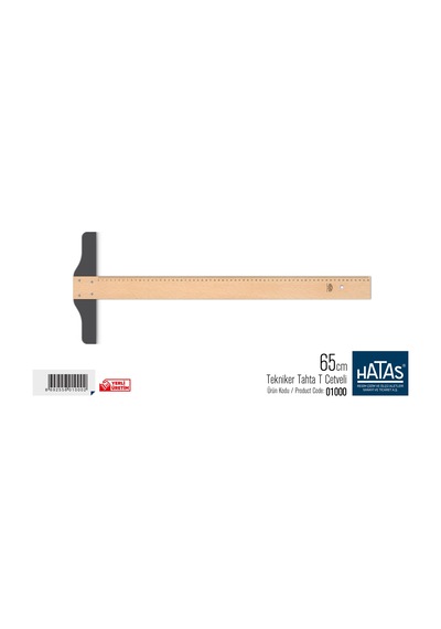 Hatas 01000 T Cetveli Tahta 65 CM Ahşap