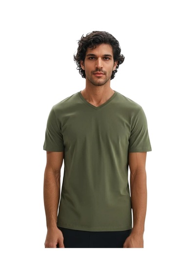 Arma Ar-ma Erkek V Yaka Tişört Baskisiz Basic Örme Kumaş Regular Fit %100 Pamuk 30/1 Penye Süprem Y31364408102 Haki-h1 Arma Ar-ma Erkek V Yaka Tişört Baskisiz Basic Örme Kumaş Regular Fit %100 Pamuk 30/1 Penye Süprem Y31364408102 Haki-h1