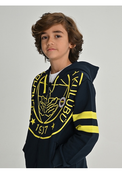 Fenerium Çocuk Trıbun Tek Renk Logolu Sweat Fb Laci Yeni