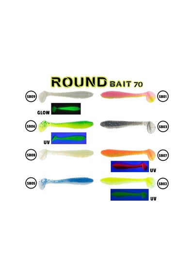 Fujin Round Bait 70Mm  Silikon Balık