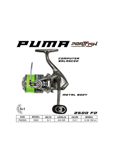 Portfish Puma 2500 Olta Makinası