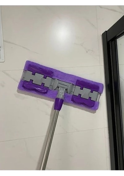 Yakut Mandallı Mop Başlığı Mor