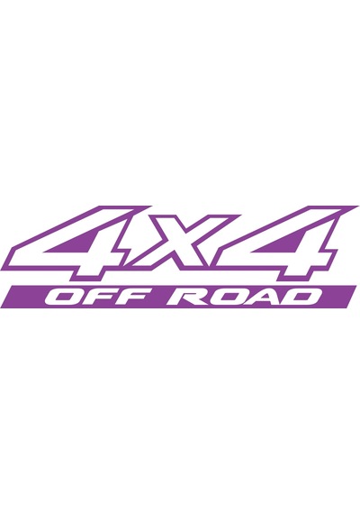 4x4 Ofroad Sticker 17x17 Cm Mor