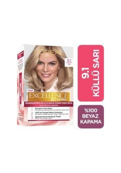 Loreal Excellence 9.1 Küllü Sarı Saç Boyası (487812020)