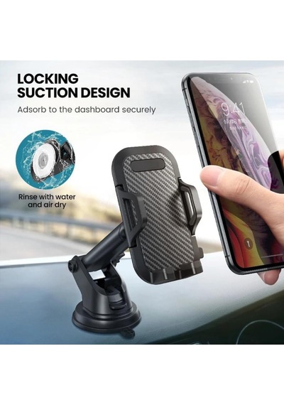 Telefon Tutucu Araç Otomatik Klipsli Araba Telefon Tutucu Ayarlanabilir Cam Ve Torpido Için Yüksek Kalite Tutucu Diğer