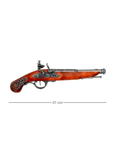 Denix Dekoratif Çakmaklı Tabanca 37 Cm, İngiltere 18. Yüzyıl Flintlock Pistol