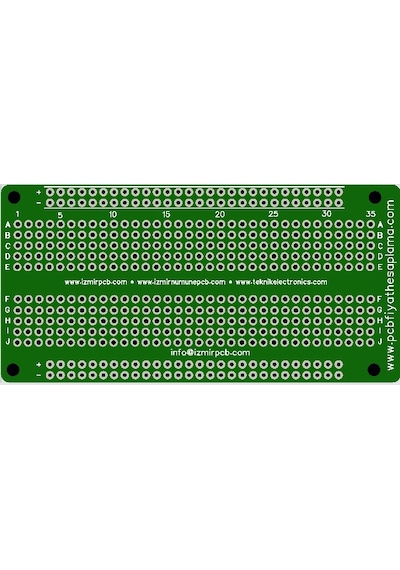 Delikli Plaket Çift Katman Delikli Pertinaks Prototip Pcb