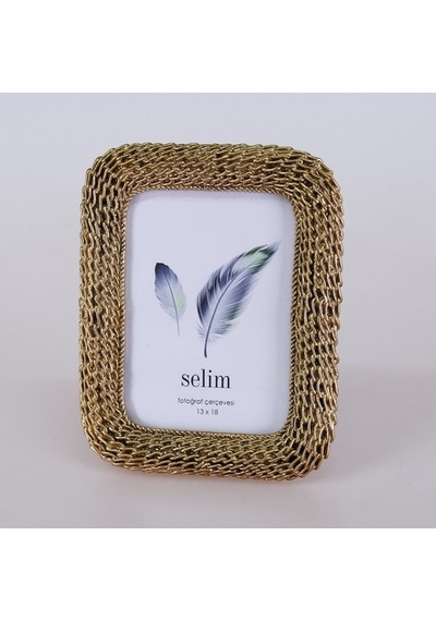 13X18 Chain Çerçeve Altın