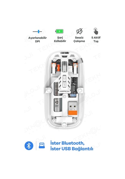 Bluetooth Usb Çift Modlu Sessiz Mouse, Şeffaf Mıknatıslı Kapaklı, Type-c Şarjlı, Dpı Ayarlı, Kablosuz 10m Çekim Mesafeli, Masaüstü Kısayol Tuşlu, Taşınabilir Şarjlı Mouse Beyaz Bluetooth Usb Çift Modlu Mouse Bluetooth Usb Çift Modlu Sessiz Mouse, Şeffaf Mıknatıslı Kapaklı, Type-c Şarjlı, Dpı Ayarlı, Kablosuz 10m Çekim Mesafeli, Masaüstü Kısayol Tuşlu, Taşınabilir Şarjlı Mouse Beyaz Bluetooth Usb Çift Modlu Mouse