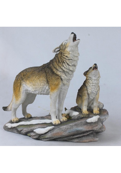 VERONESE Wise Hayvanlar Alemi-KURT VE YAVRUSU-27*16,5*25 CM