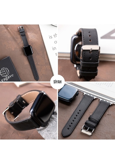 Apple Uyumlu  Watch  42 44 45 49 Mm Ultra Deri Kordon Kayış