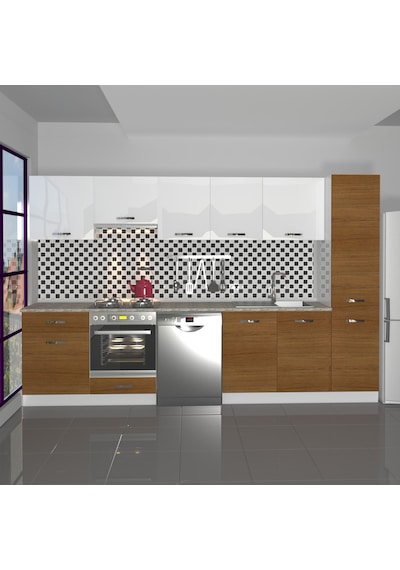 Decoraktiv Elite 325 Ankastre Fırın Modüllü Mdf Hazır Mutfak Dolabı - Tezgah Dahil - Ceviz - Beyaz Beyaz - Ceviz Decoraktiv Elite 325 Ankastre Fırın Modüllü Mdf Hazır Mutfak Dolabı - Tezgah Dahil - Ceviz - Beyaz Beyaz - Ceviz