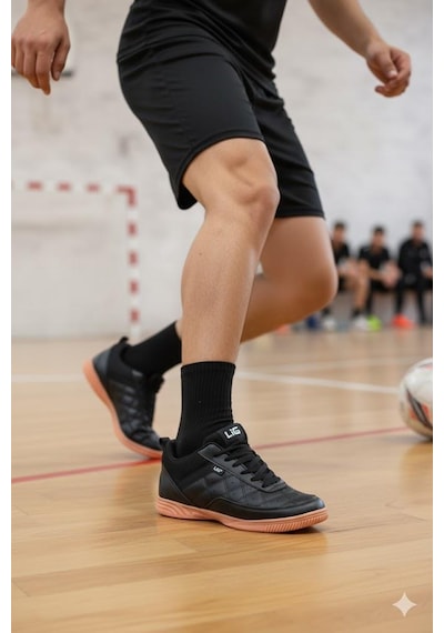 Lig Monaco Indoor 40-45 Futsal Erkek Spor Ayakkabı Siyah