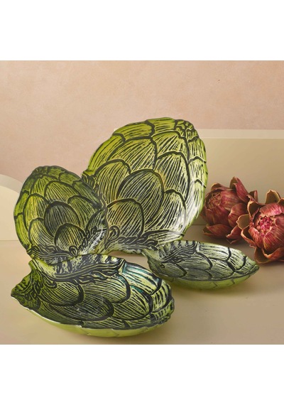 Pasabahce Enginar Tabak 25x20 Cm Yeşil - 1 Adet