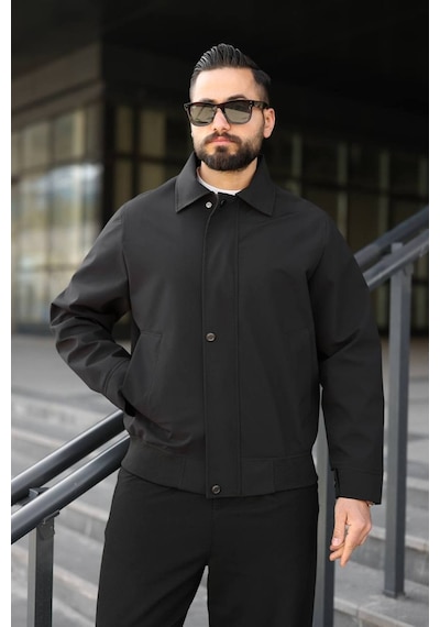 Baselco Premium Retro Milano Gabardin Ceket -tok Duruşlu Sade Ve Şık Siyah Baselco Premium Retro Milano Gabardin Ceket -tok Duruşlu Sade Ve Şık Siyah